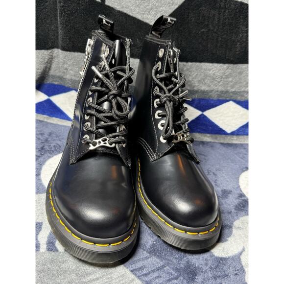 RARE Dr. Martens 1460 Zip Boots Men’s 7 Women’s 8 SOLD OUT Dual Zip Lace-Up NEW - Picture 2 of 16